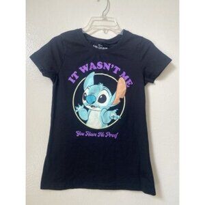 Disney Lilo And Stitch Shirt Youth Medium Black Short Sleeve Tee It Wasn’t Me